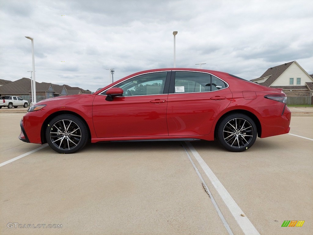 Supersonic Red 2021 Toyota Camry SE Exterior Photo #141962213