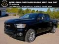 2021 Diamond Black Crystal Pearl Ram 1500 Laramie Crew Cab 4x4  photo #1