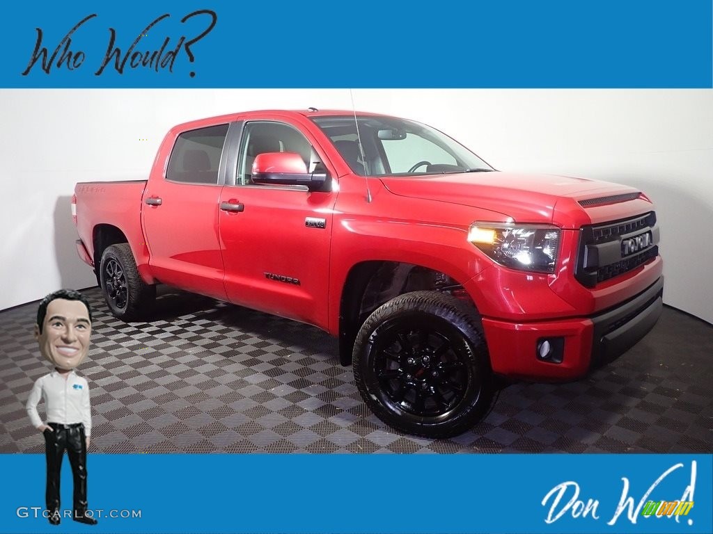 2017 Tundra TRD PRO CrewMax 4x4 - Barcelona Red Metallic / Black photo #1