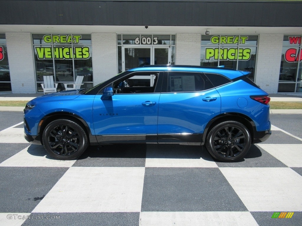 2021 Blazer RS AWD - Bright Blue Metallic / Jet Black photo #1