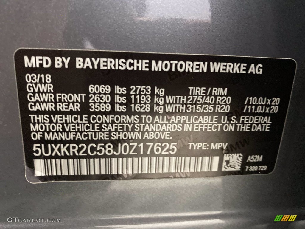 2018 X5 sDrive35i - Space Gray Metallic / Black photo #36