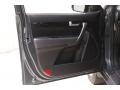 Black 2014 Kia Sorento EX V6 Door Panel