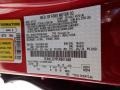 RR: Ruby Red 2014 Lincoln MKZ AWD Color Code