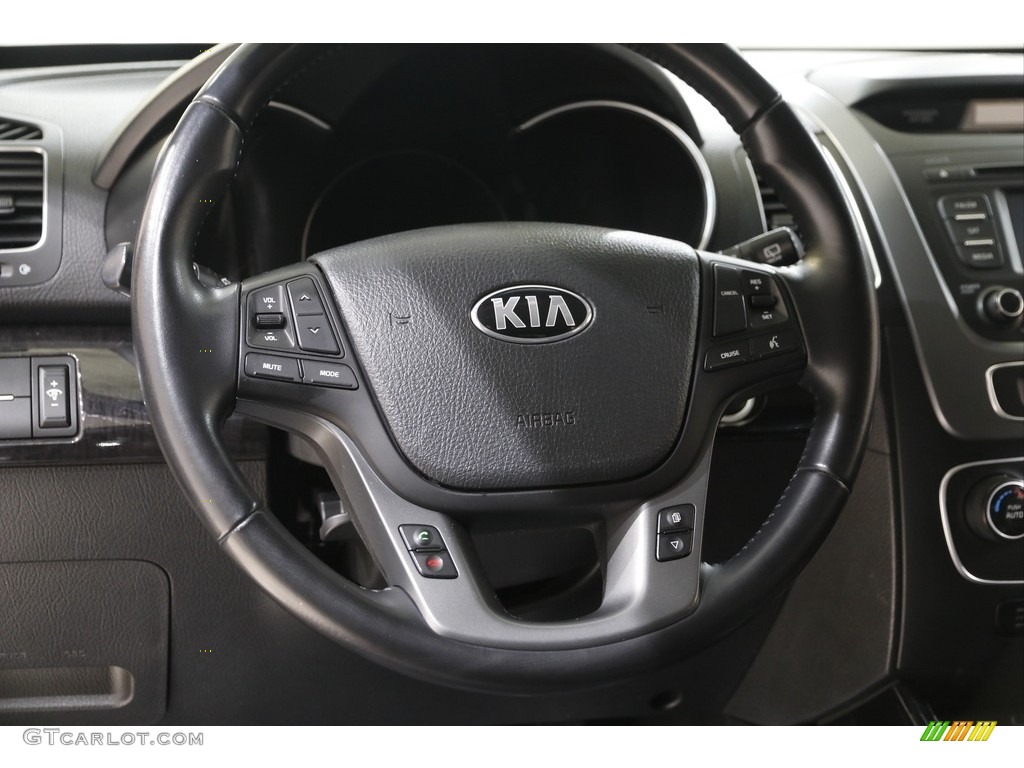 2014 Kia Sorento EX V6 Black Steering Wheel Photo #141967851