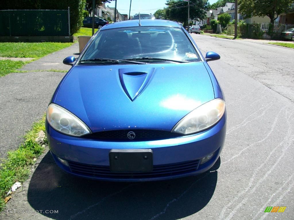 2002 Cougar V6 Coupe - French Blue Metallic / Midnight Black photo #1