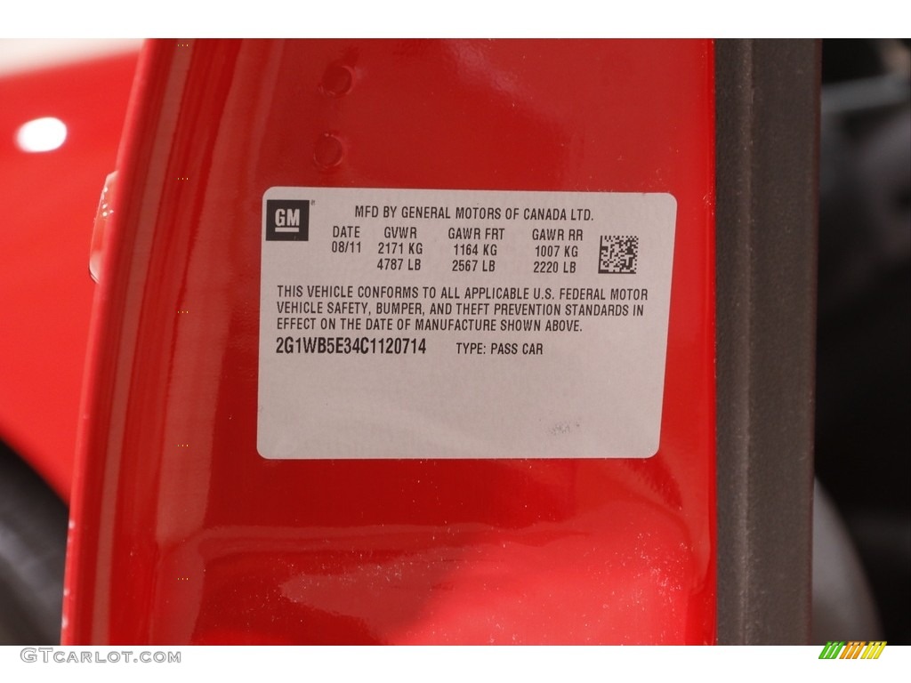 2012 Impala LT - Victory Red / Ebony photo #17