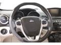 Medium Light Stone 2015 Ford Fiesta Titanium Hatchback Steering Wheel