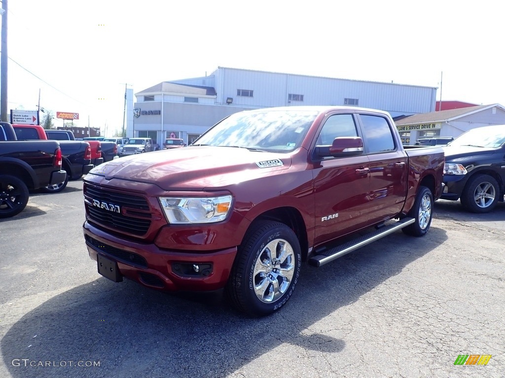 2021 1500 Big Horn Crew Cab 4x4 - Delmonico Red Pearl / Black photo #1