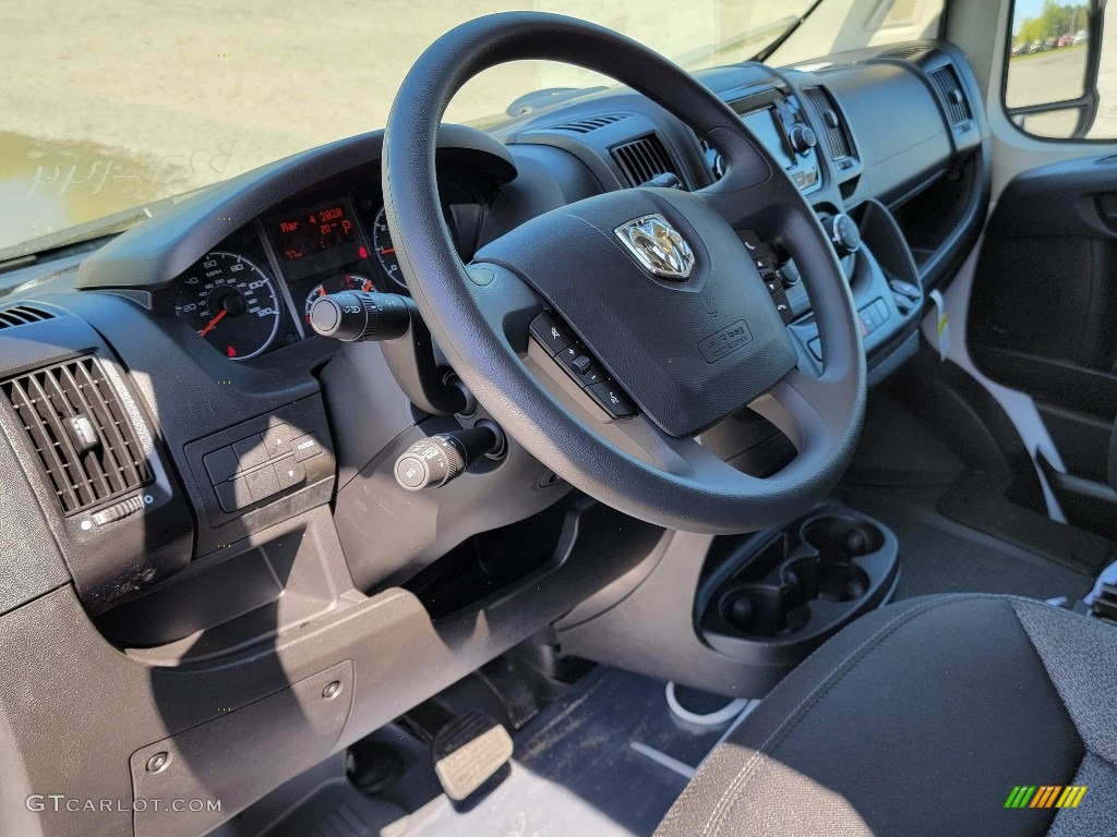2021 Ram ProMaster 2500 High Roof Cargo Van Black Steering Wheel Photo #141973521