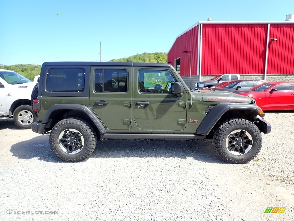 Sarge Green 2021 Jeep Wrangler Unlimited Rubicon 4x4 Exterior Photo #141973899
