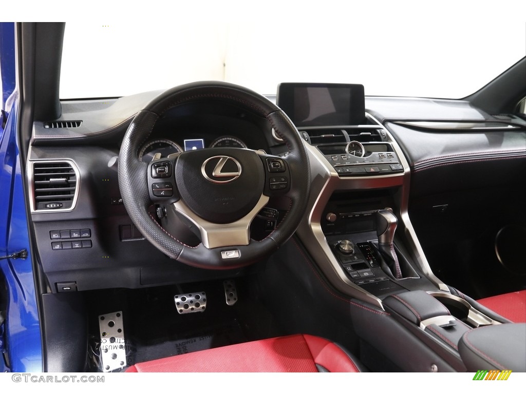 2020 Lexus NX 300 F Sport AWD Circuit Red Dashboard Photo #141975294