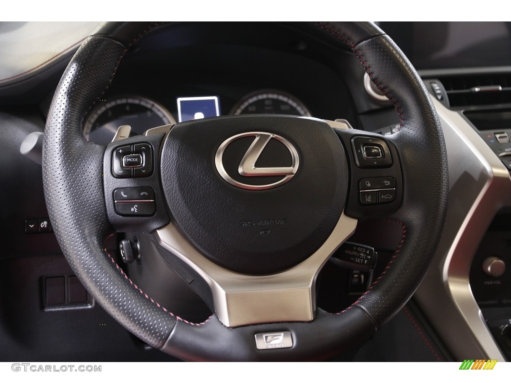 2020 Lexus NX 300 F Sport AWD Circuit Red Steering Wheel Photo #141975306