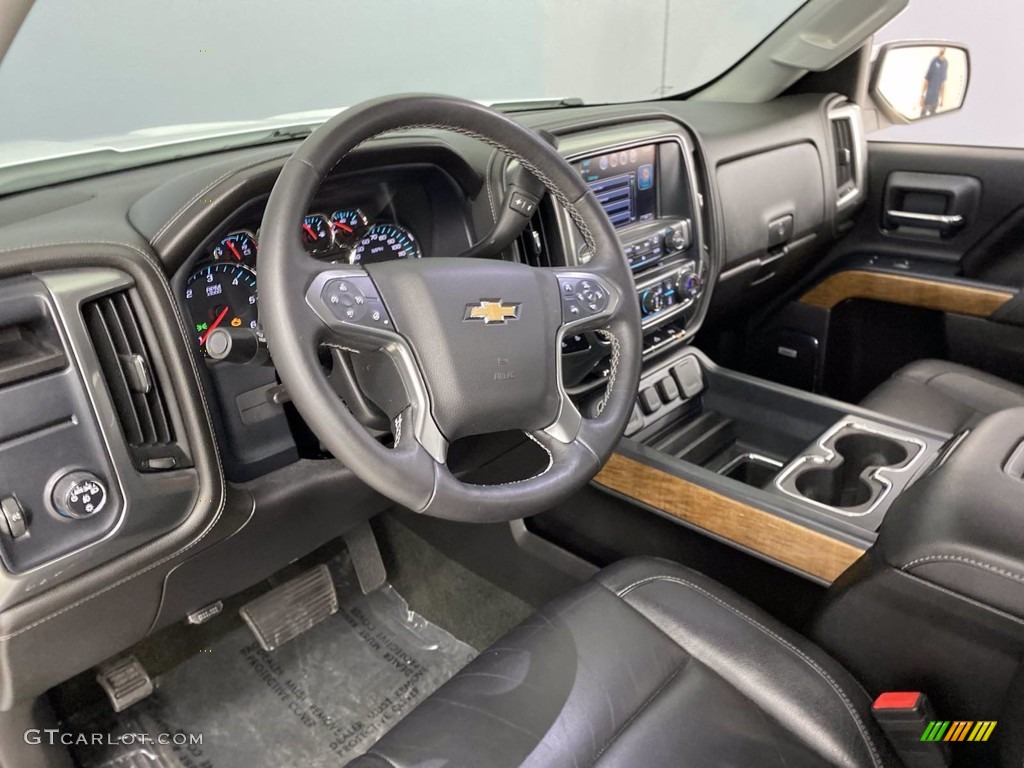 Jet Black Interior 2017 Chevrolet Silverado 1500 LTZ Crew Cab Photo #141975552