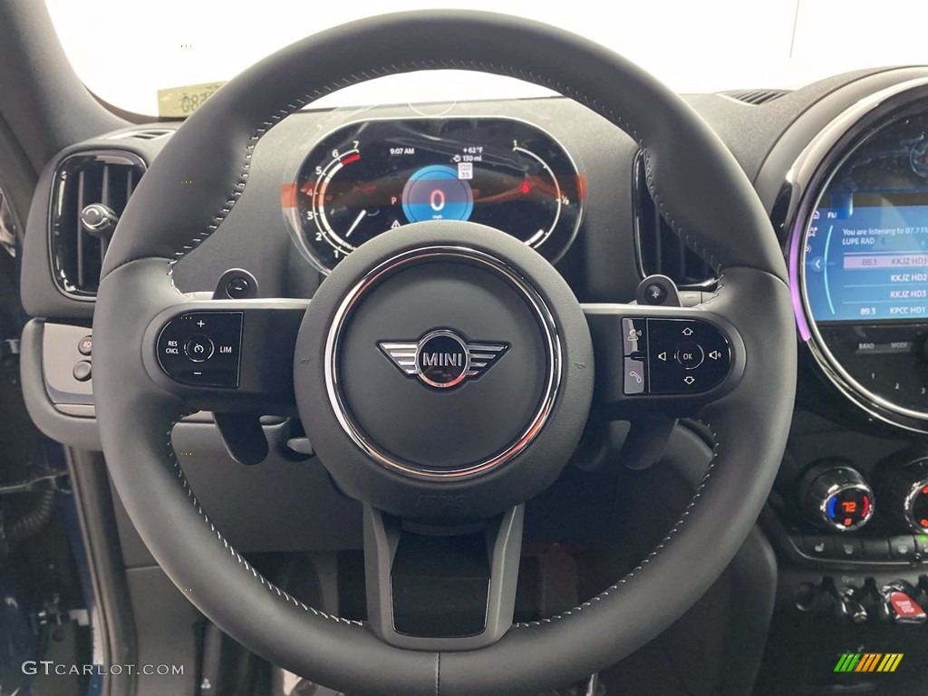 2022 Mini Countryman Cooper S Cross Punch/Carbon Black Steering Wheel Photo #141976383