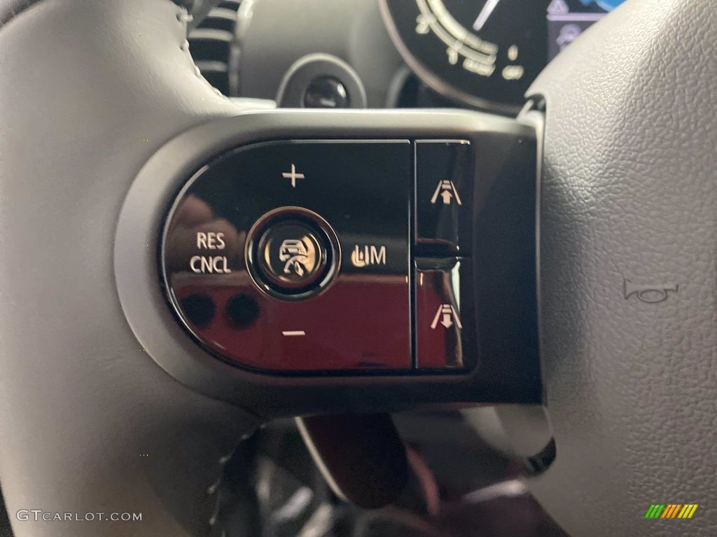 2022 Mini Clubman Cooper S All4 Lounge Leather/Carbon Black Steering Wheel Photo #141976740
