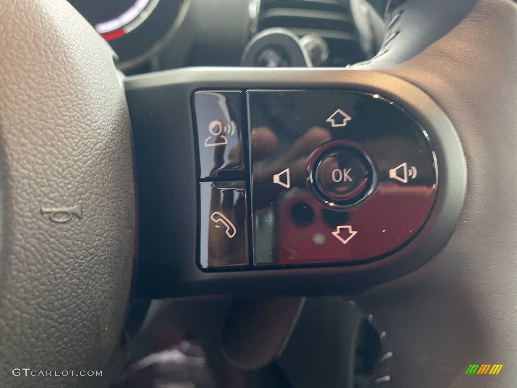 2022 Mini Clubman Cooper S All4 Lounge Leather/Carbon Black Steering Wheel Photo #141976746