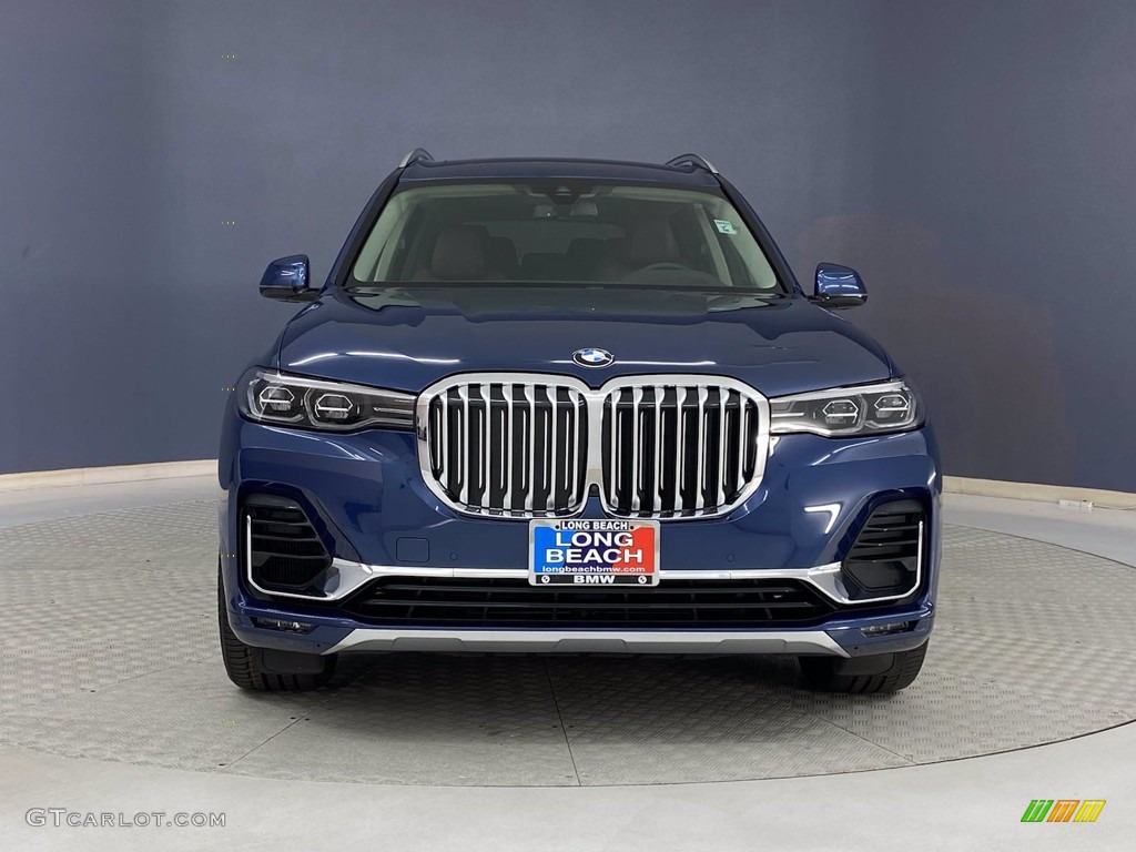 2020 X7 xDrive40i - Phytonic Blue Metallic / Coffee photo #2