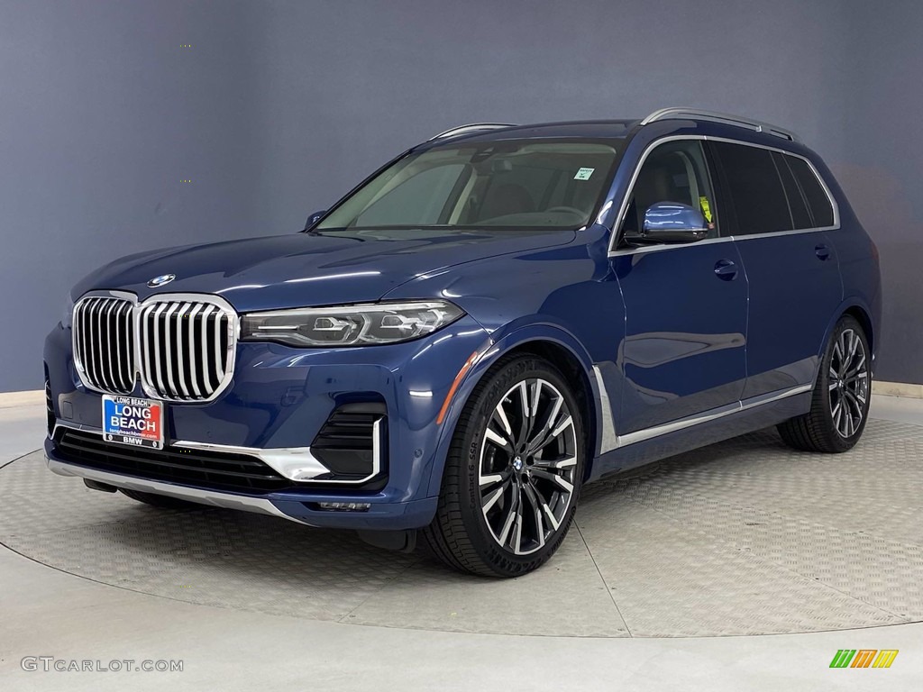 2020 X7 xDrive40i - Phytonic Blue Metallic / Coffee photo #3