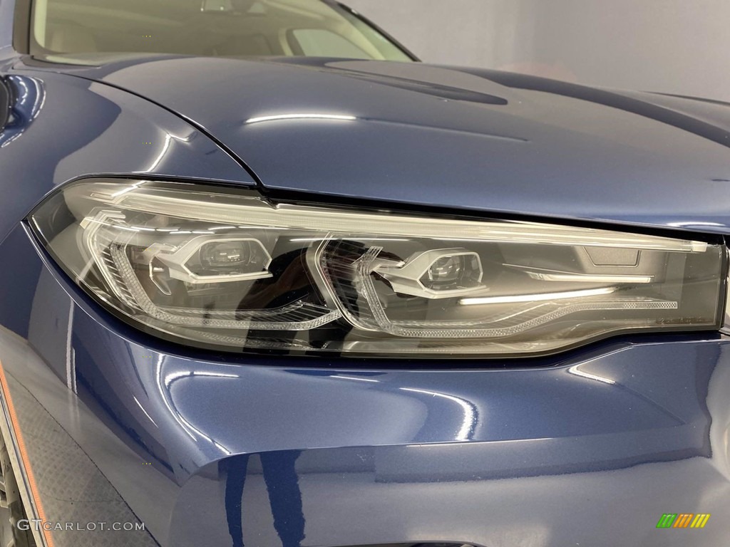 2020 X7 xDrive40i - Phytonic Blue Metallic / Coffee photo #7