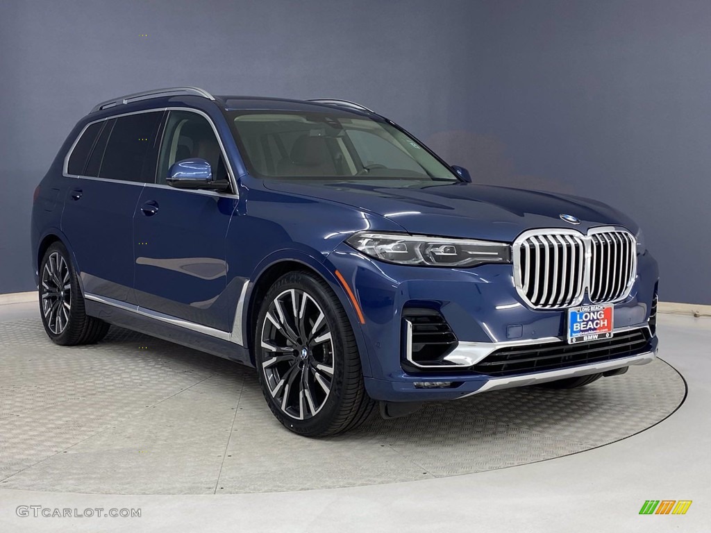 2020 X7 xDrive40i - Phytonic Blue Metallic / Coffee photo #38