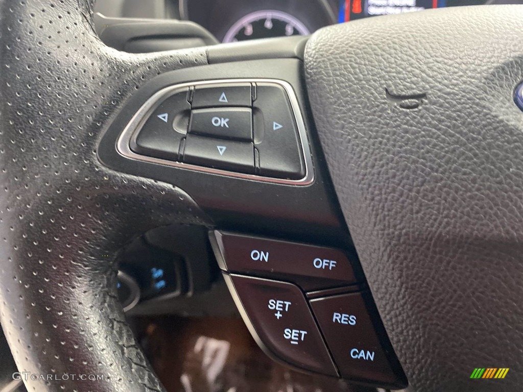 2017 Ford Focus ST Hatch Charcoal Black Steering Wheel Photo #141978233