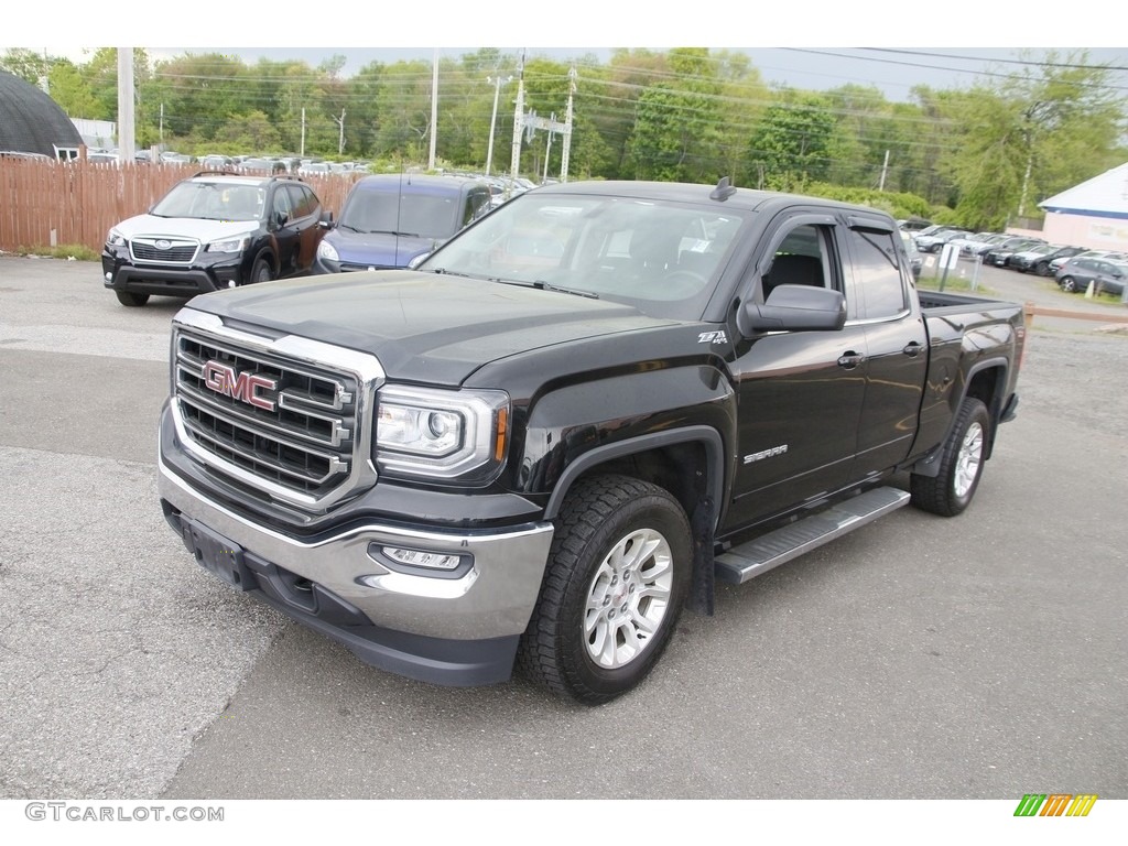 Onyx Black 2018 GMC Sierra 1500 SLE Crew Cab 4WD Exterior Photo #141980808