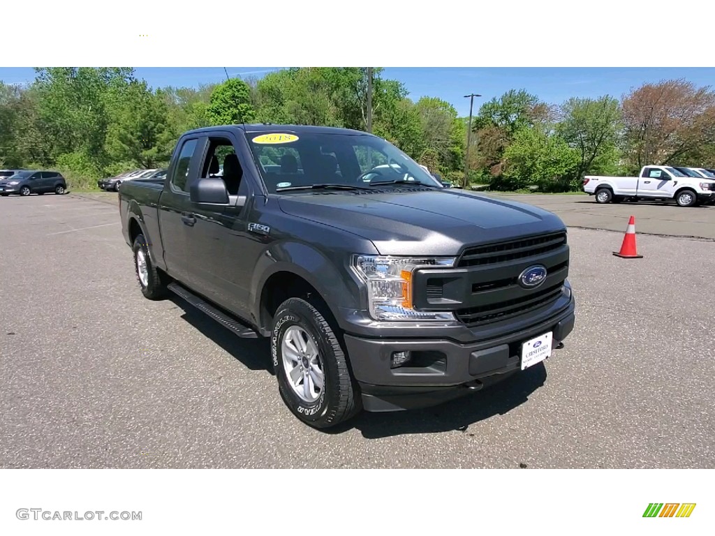 2018 F150 XL SuperCab 4x4 - Lead Foot / Earth Gray photo #1