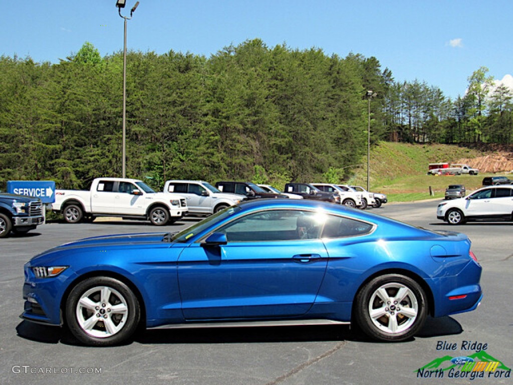 2017 Mustang V6 Coupe - Lightning Blue / Ebony photo #2