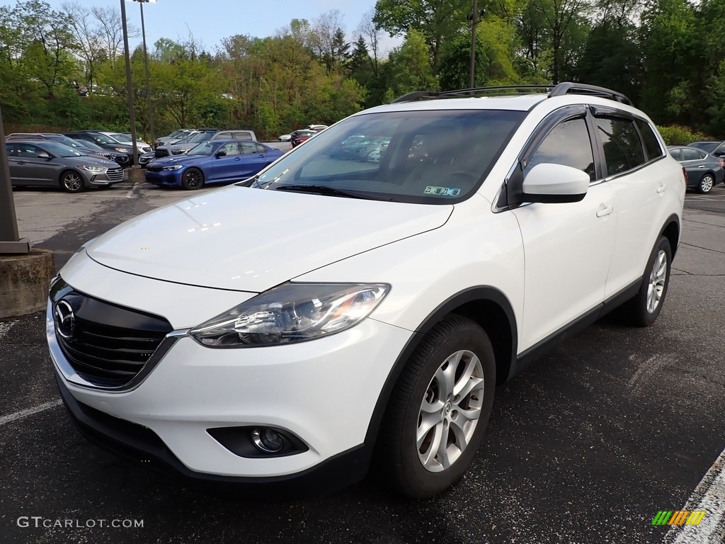 2015 CX-9 Touring AWD - Crystal White Pearl Mica / Sand photo #1