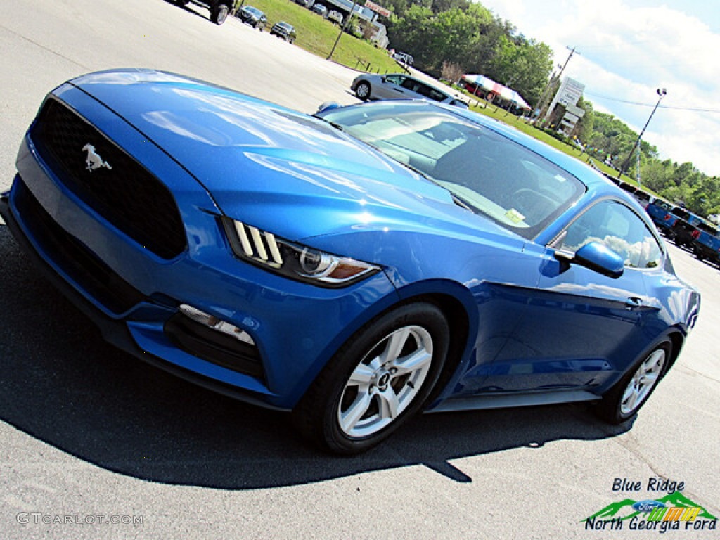 2017 Mustang V6 Coupe - Lightning Blue / Ebony photo #23