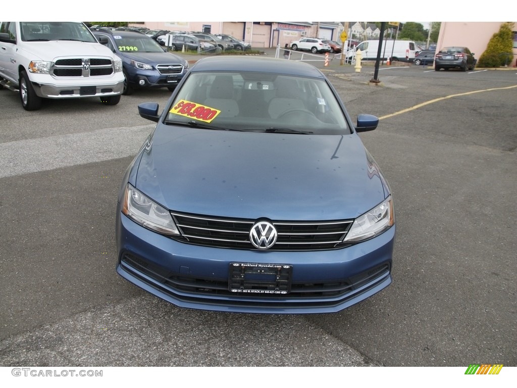 2017 Jetta S - Silk Blue Metallic / Titan Black photo #2