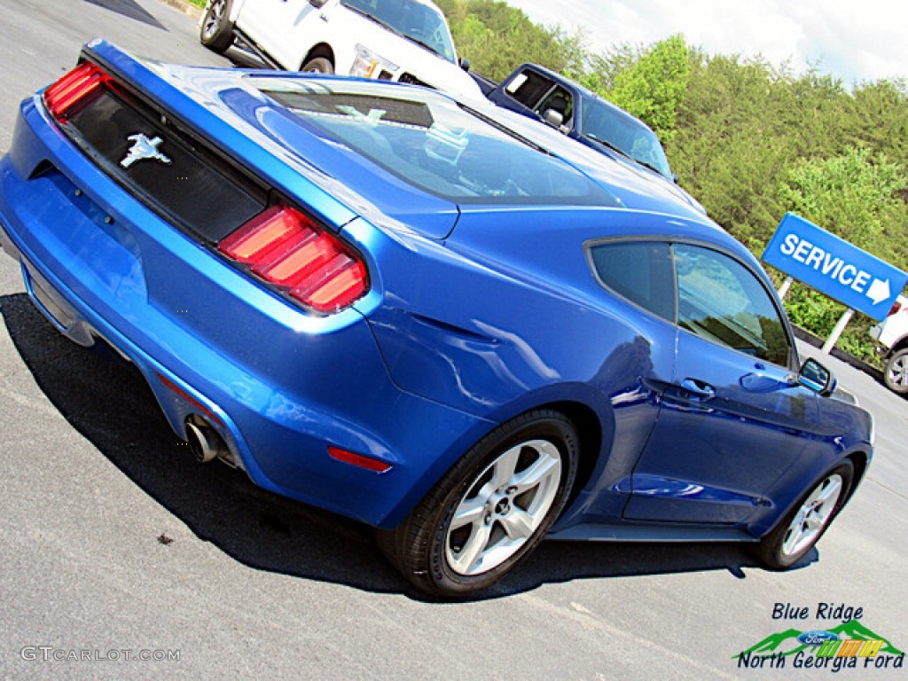 2017 Mustang V6 Coupe - Lightning Blue / Ebony photo #25