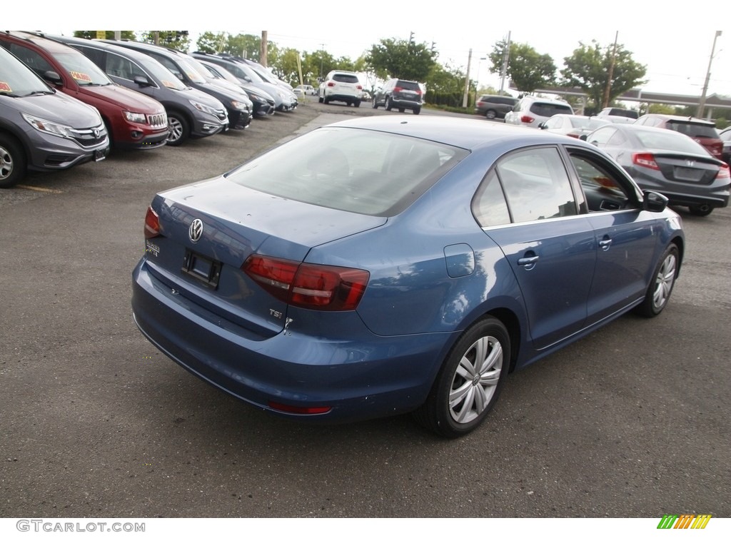 2017 Jetta S - Silk Blue Metallic / Titan Black photo #5