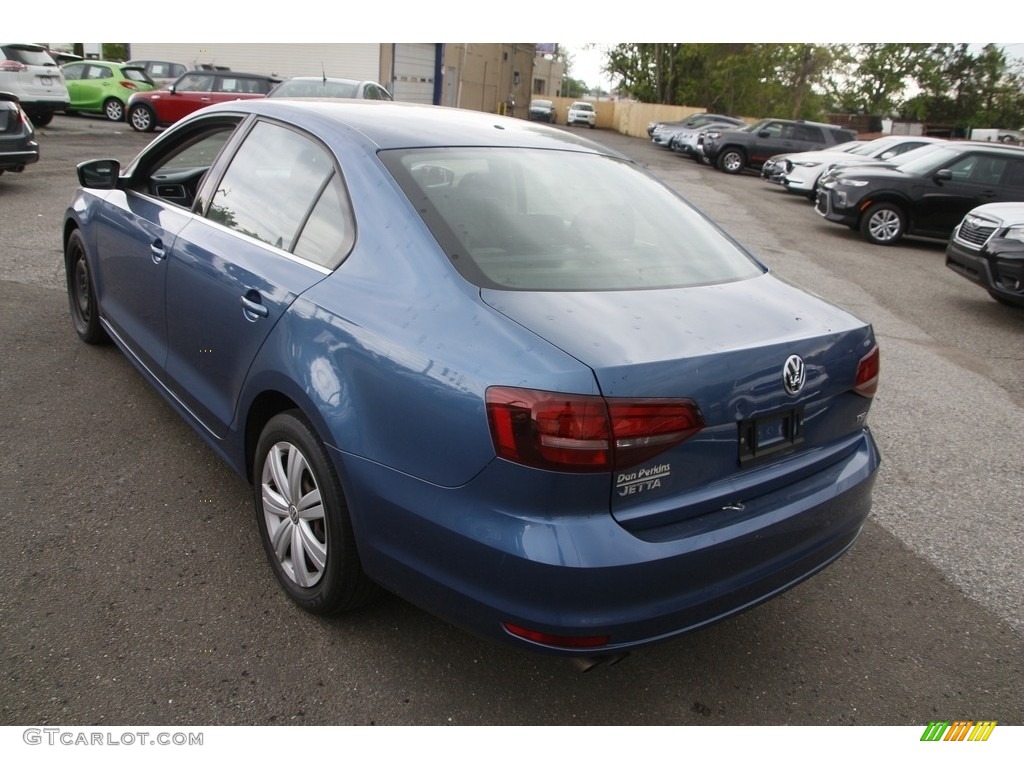 2017 Jetta S - Silk Blue Metallic / Titan Black photo #7