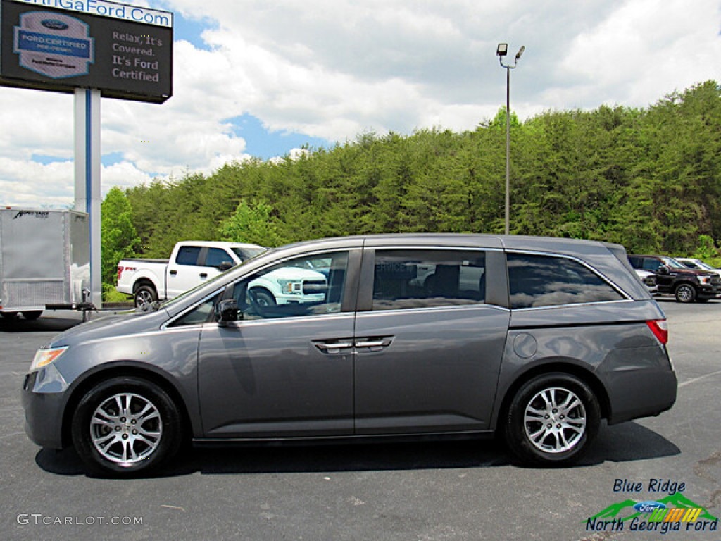 2012 Odyssey EX-L - Smoky Topaz Metallic / Truffle photo #2