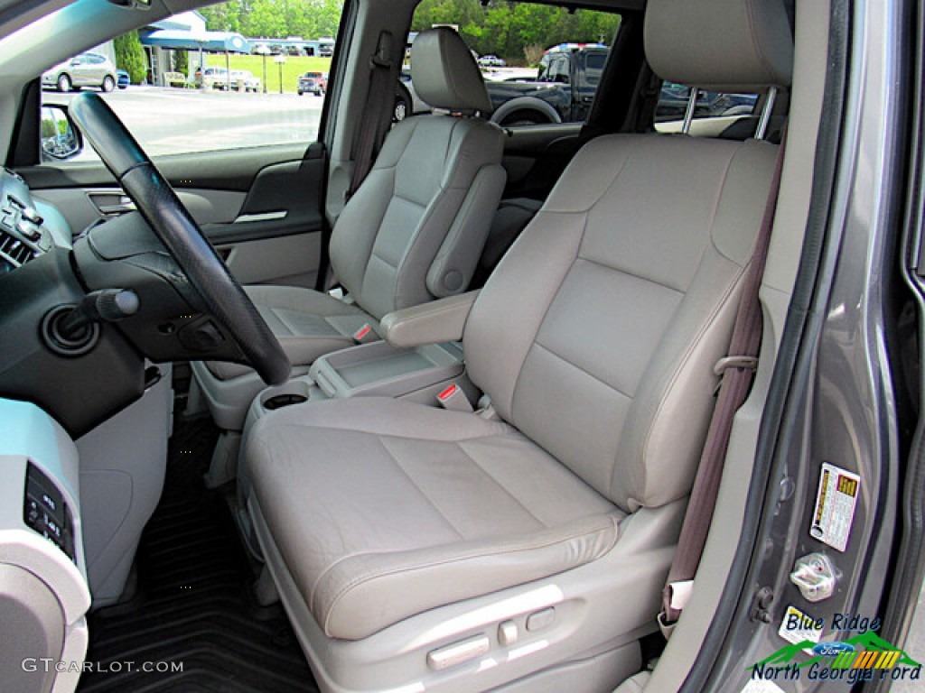 2012 Odyssey EX-L - Smoky Topaz Metallic / Truffle photo #11