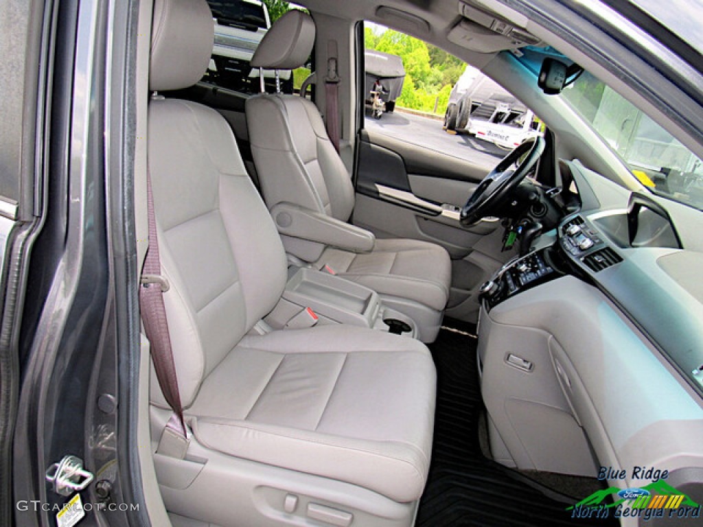 2012 Odyssey EX-L - Smoky Topaz Metallic / Truffle photo #12
