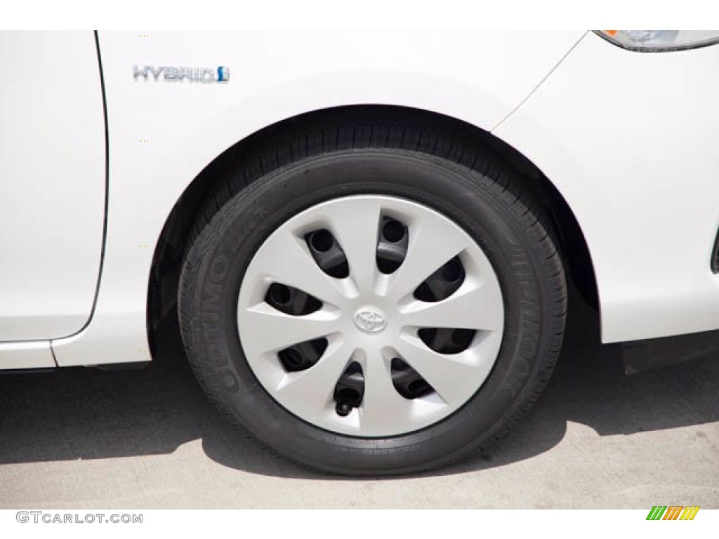 2013 Prius c Hybrid Two - Super White / Light Blue Gray/Black photo #27
