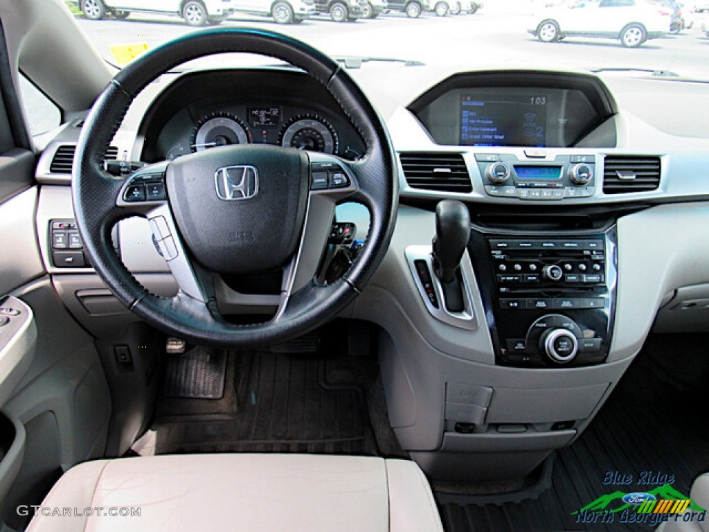 2012 Odyssey EX-L - Smoky Topaz Metallic / Truffle photo #16