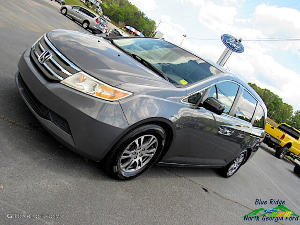 2012 Odyssey EX-L - Smoky Topaz Metallic / Truffle photo #26