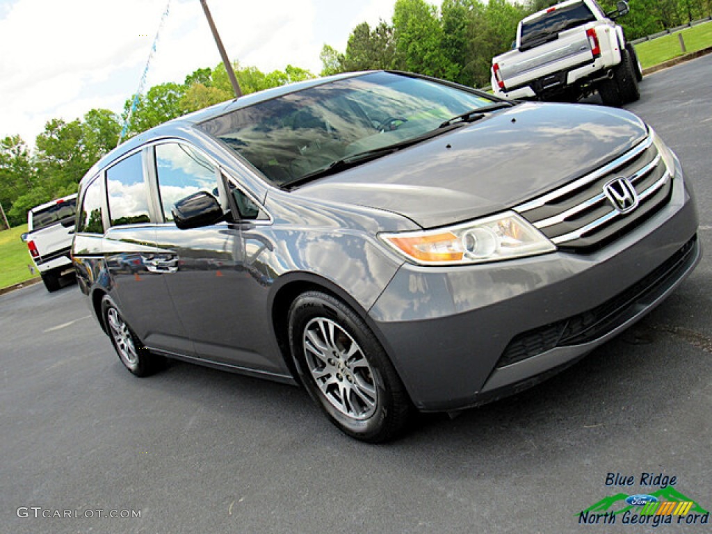 2012 Odyssey EX-L - Smoky Topaz Metallic / Truffle photo #27