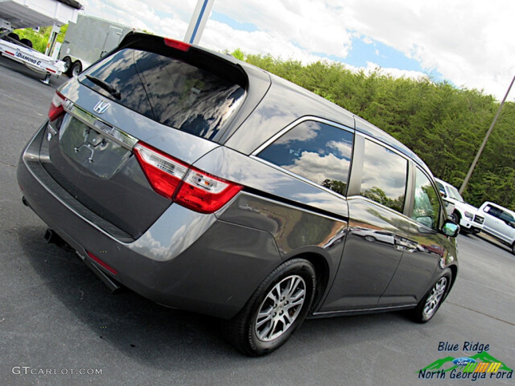 2012 Odyssey EX-L - Smoky Topaz Metallic / Truffle photo #28