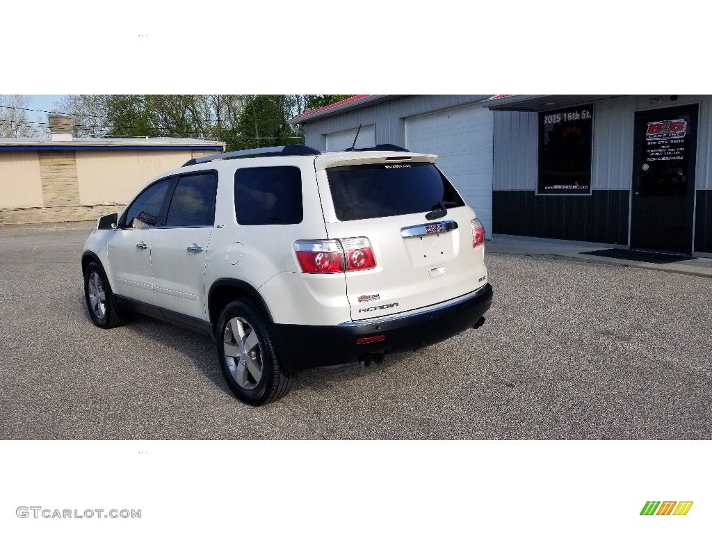 2011 Acadia SLT AWD - White Diamond Tintcoat / Ebony photo #3