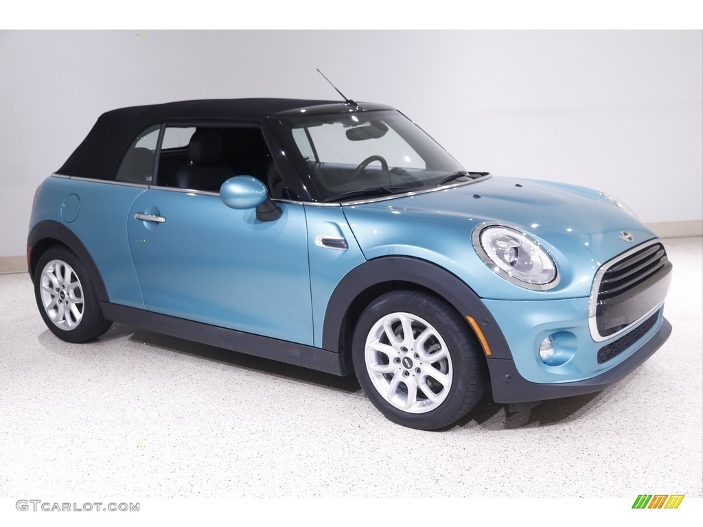 2018 Convertible Cooper - Caribbean Aqua Metallic / Carbon Black photo #3