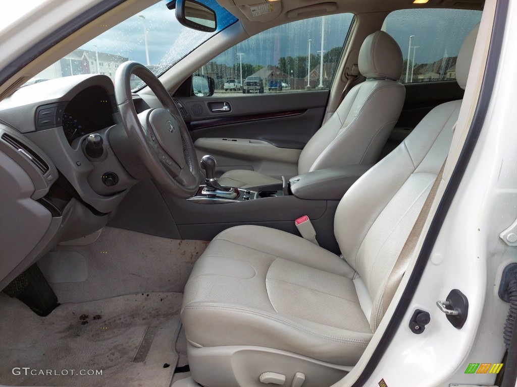 2013 G 37 Journey Sedan - Moonlight White / Stone photo #4