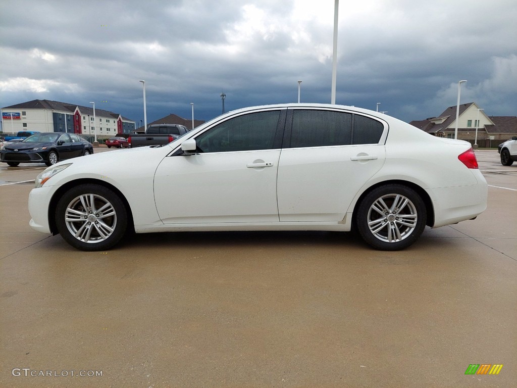 2013 G 37 Journey Sedan - Moonlight White / Stone photo #7