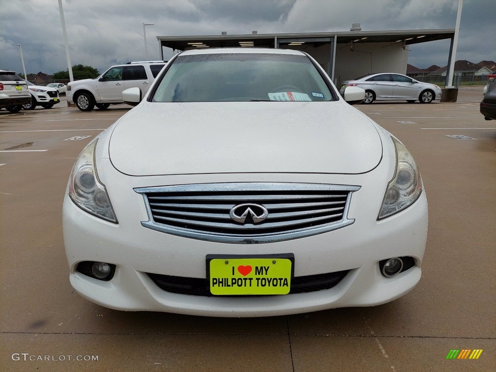 2013 G 37 Journey Sedan - Moonlight White / Stone photo #9