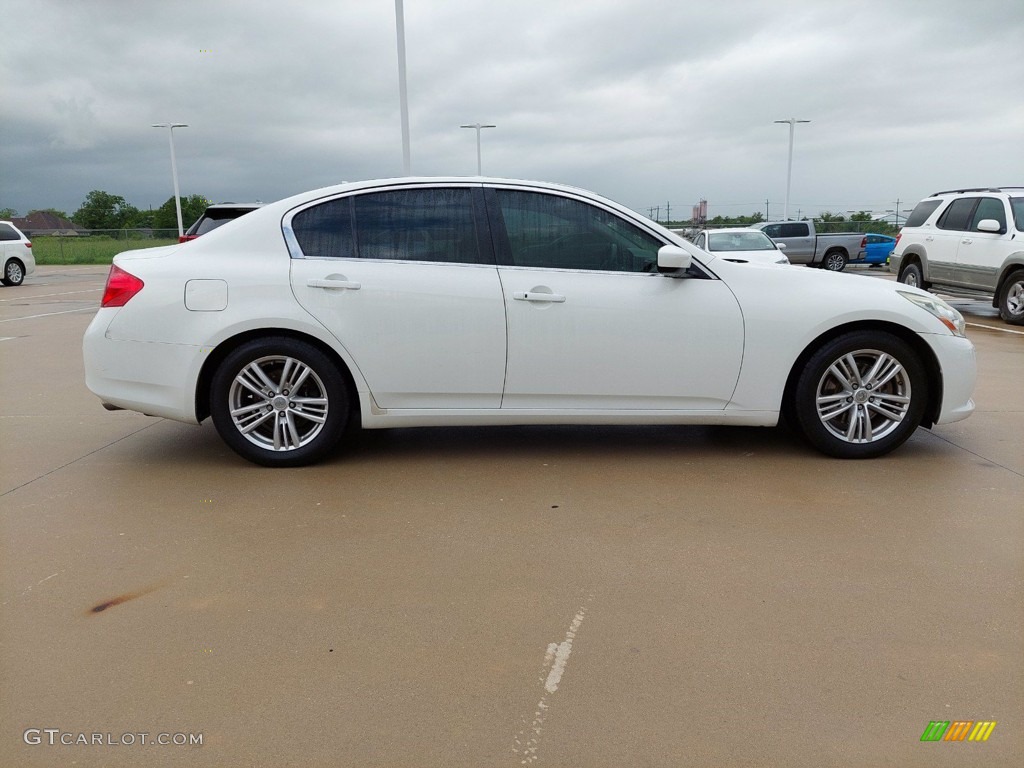 2013 G 37 Journey Sedan - Moonlight White / Stone photo #12