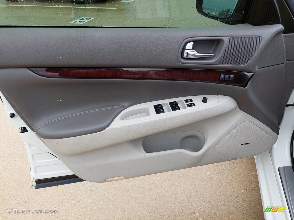 2013 G 37 Journey Sedan - Moonlight White / Stone photo #13