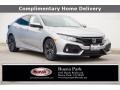 Lunar Silver Metallic 2018 Honda Civic EX Hatchback